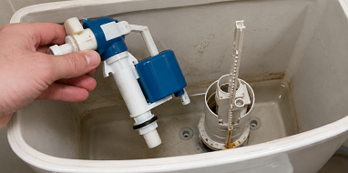 Ремонт клапана унитаза